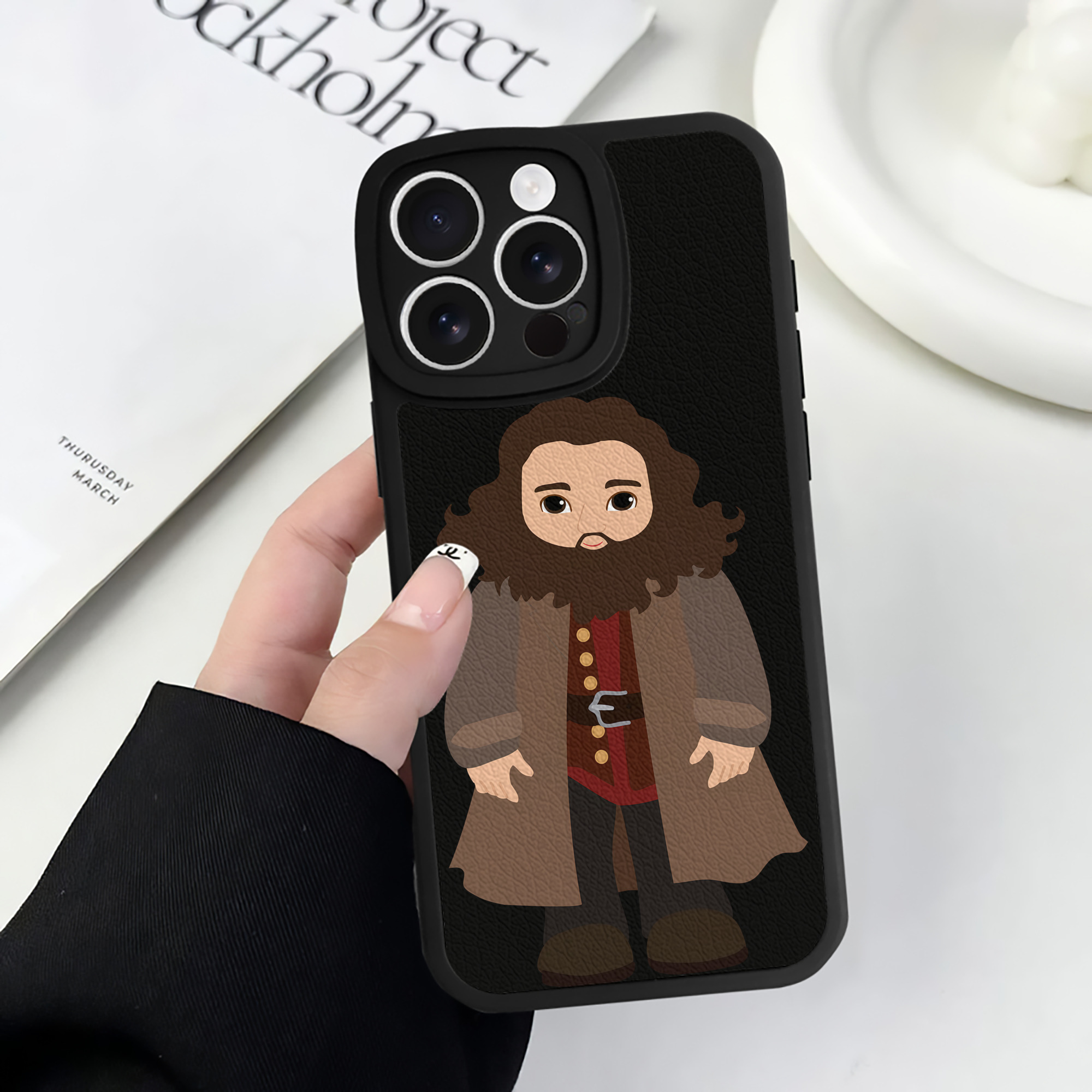 （画像用） Harry Potter ハリー・ポッターシリーズ 【iPhone 16シリーズ対応】シリコンスマホケース（レザー調） 材質：シリコン